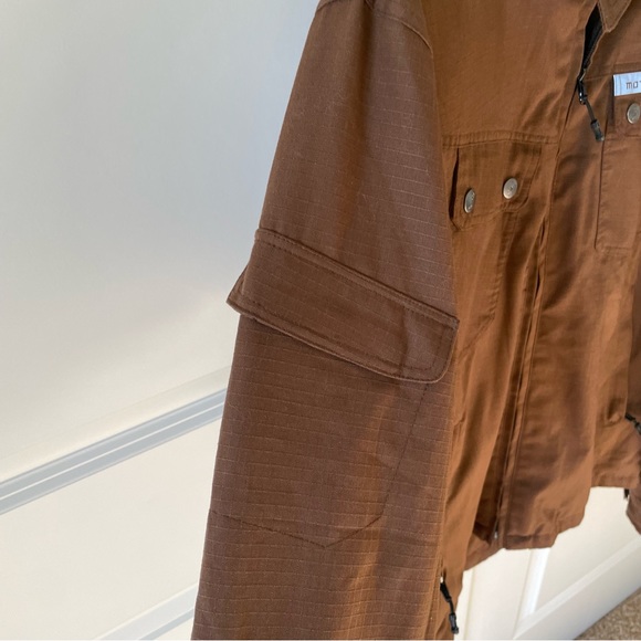 Motorfist Pilot Brown Jacket Size Medium - Picture 6 of 16